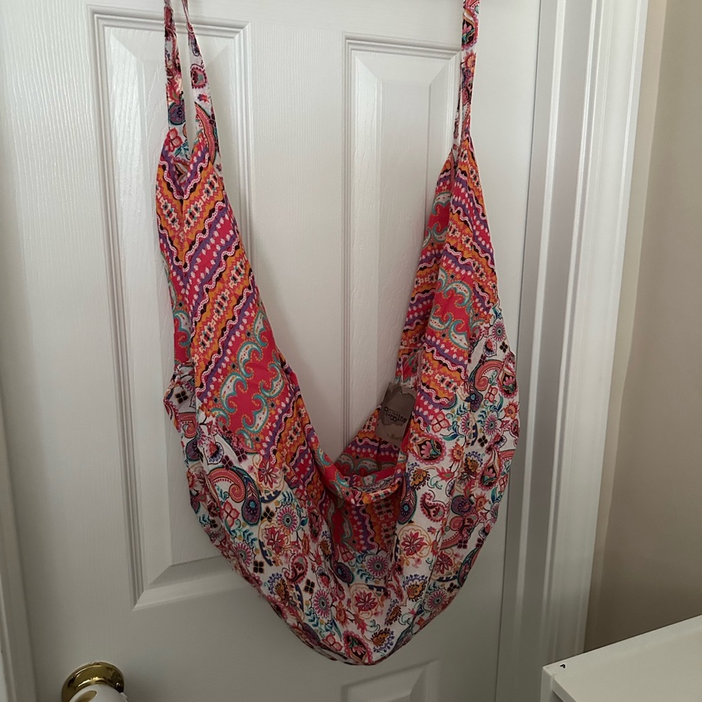 Boho Floral Multicolor Shoulder Bag - Lightweight Women’s Hobo